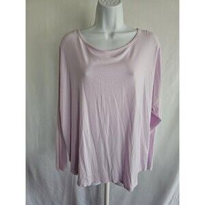 Fabletics Shirt Women's Pink Long Sleeve Athletic Top Plus Size 1X